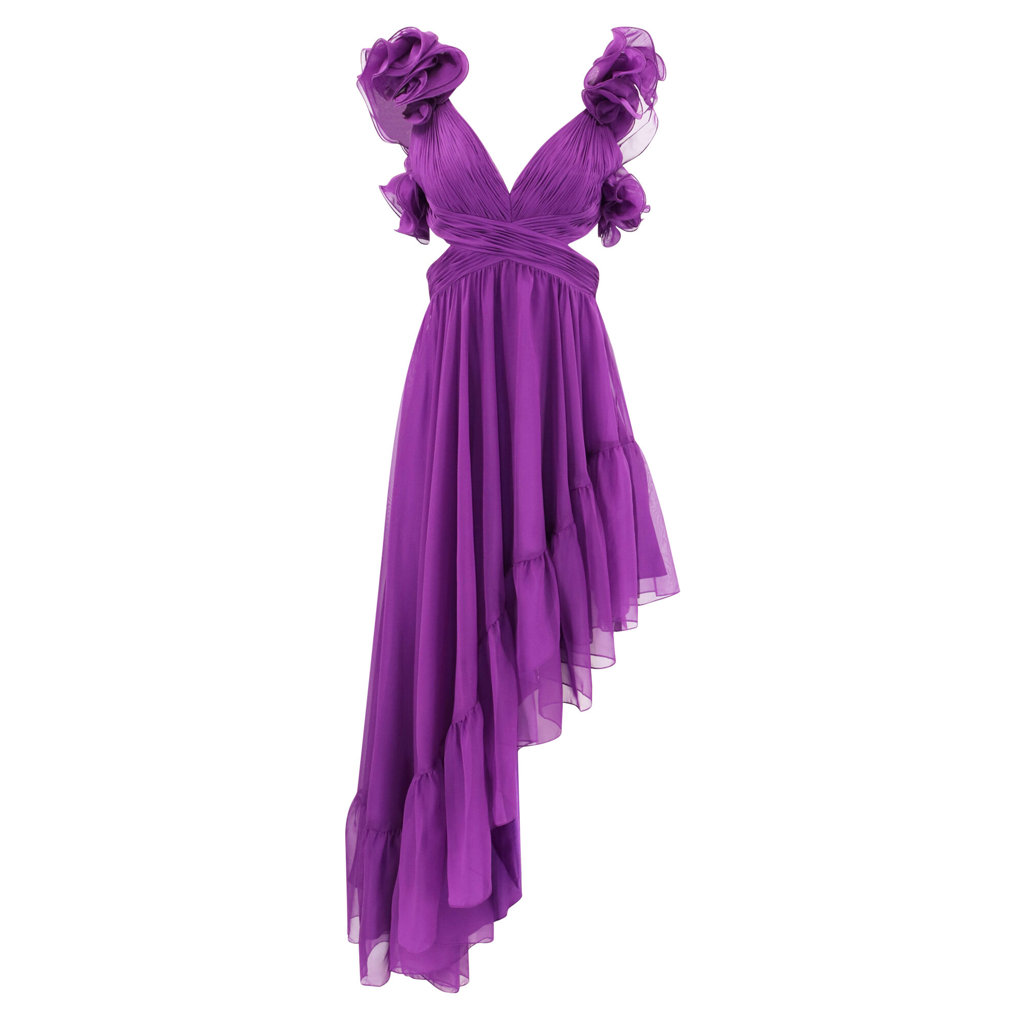 Ruffle tiered gown on sale