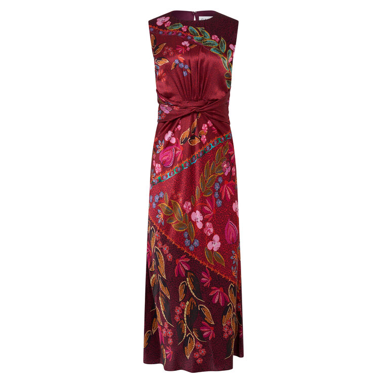 Gwen Sleeveless Bias Cut Midi Dress image number null