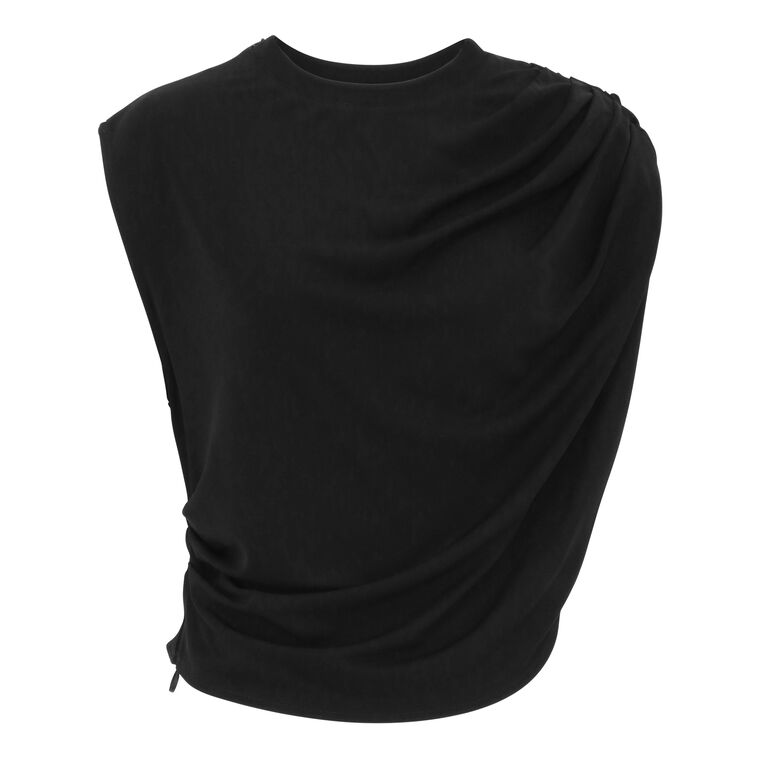 Celene Cap Sleeve Draped Top image number null