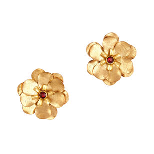 Aurelien Beaded Flower Earrings