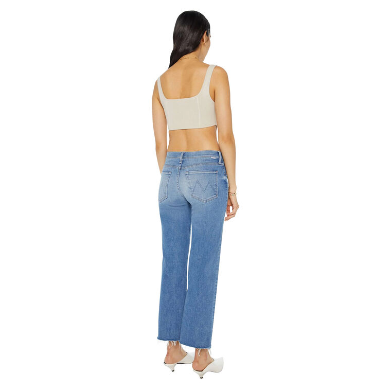 The Mid Rise Rambler Zip Ankle Fray Jean image number null