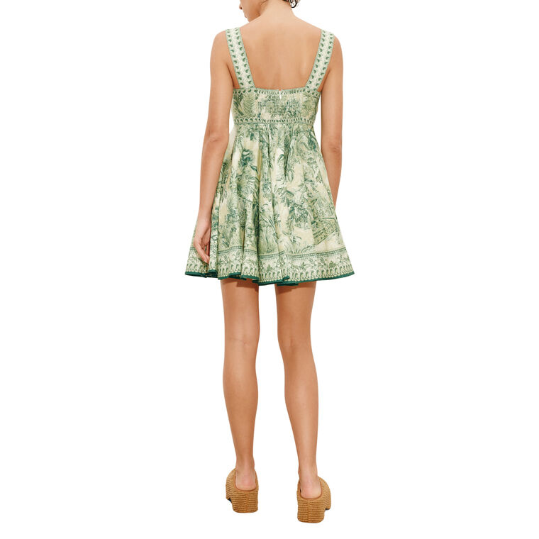 Sara Sleeveless Mini Twist Sundress image number null