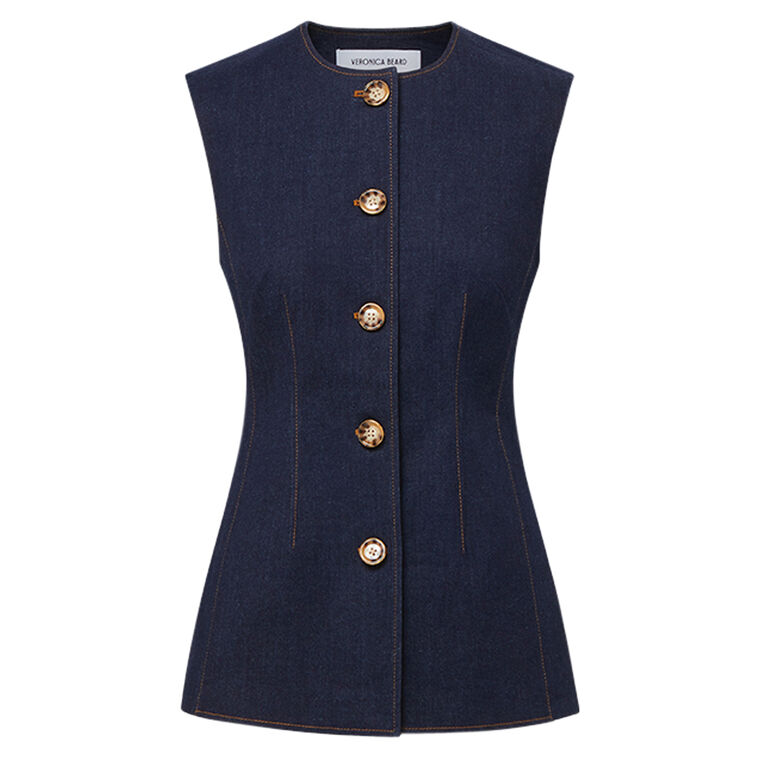 Jessup Denim Vest image number null
