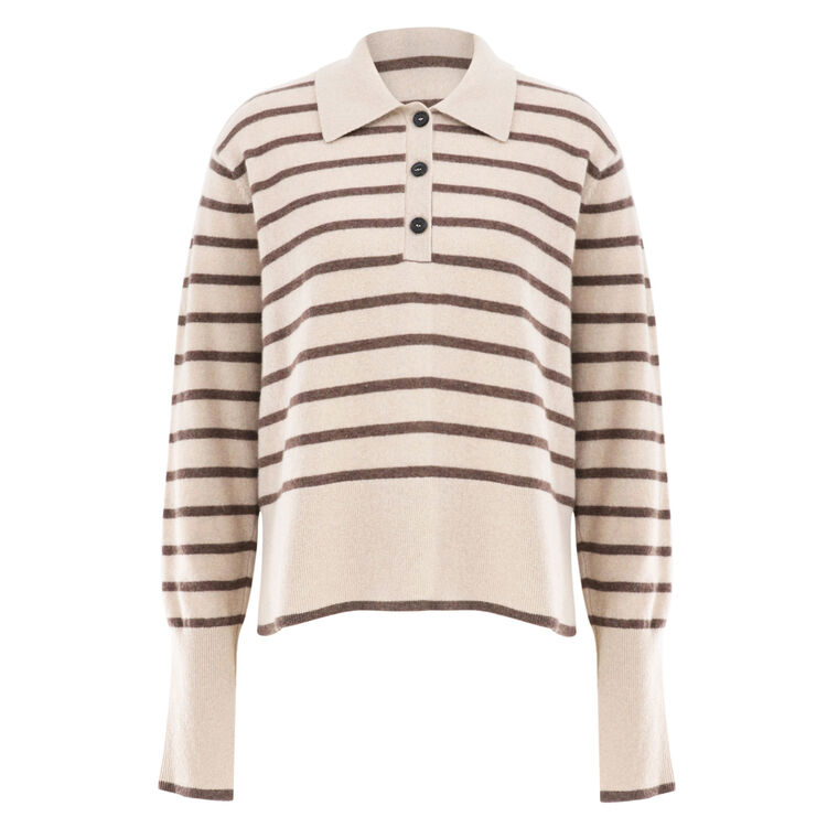 Broome Striped Polo image number null