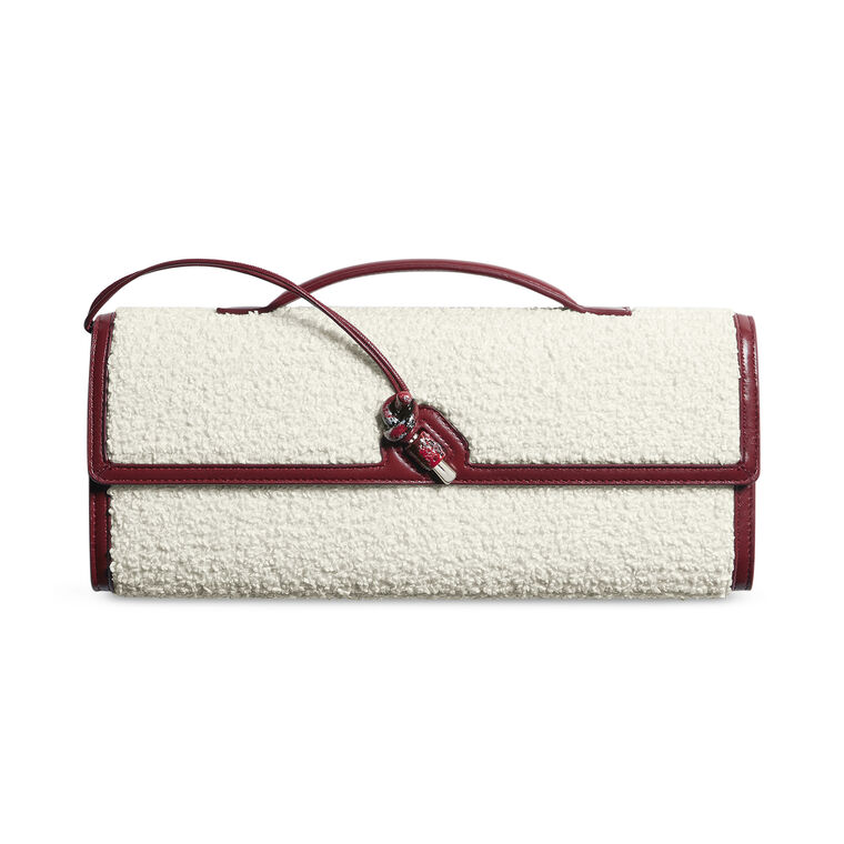 Andiamo Clutch In Curly Raffia image number null