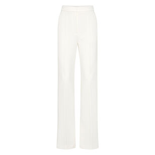 Rory Flared High-Waisted Crepe Pant