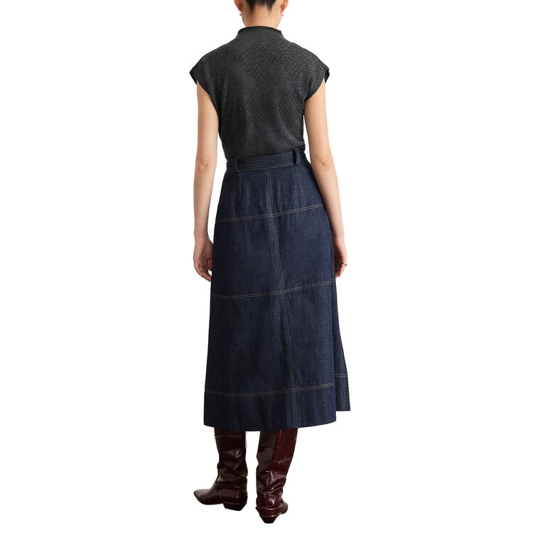Hudley Denim Skirt image number null