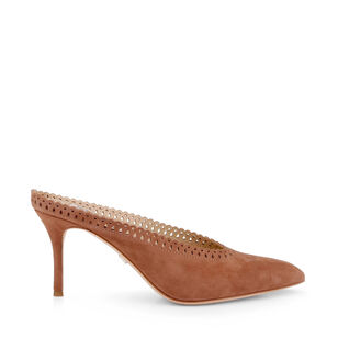 Rylie Suede Closed Toe Heel