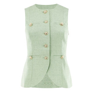 Claudia Tweed Vest Top
