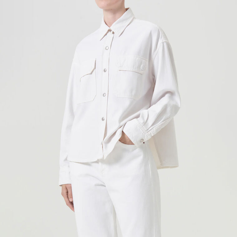 Gwen Denim Slice Shirt image number null