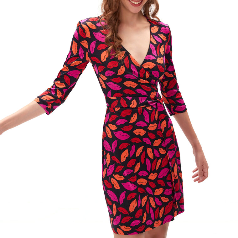 Julian Lip Print Dress image number null