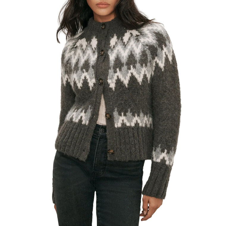 Christina Fair Isle Cardigan image number null