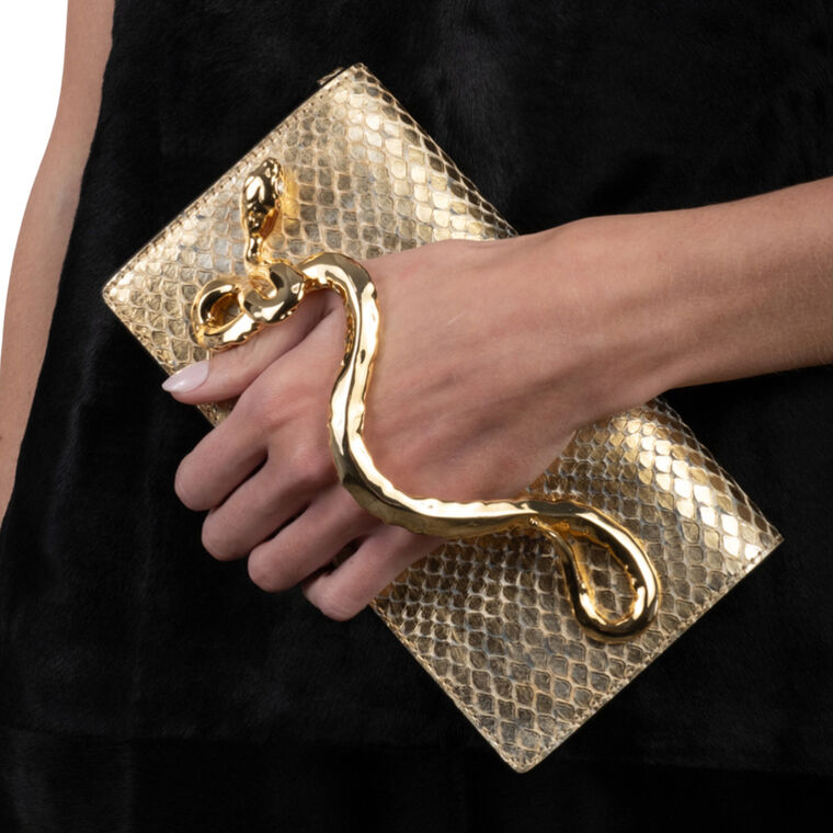 Serpent Side Handle Clutch image number null