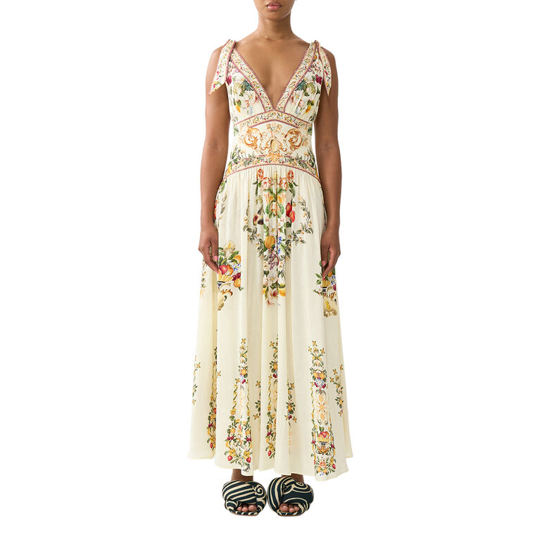 Tie Shoulder Maxi Dress image number null
