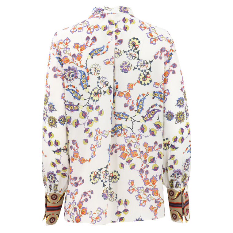 Shelby Floral Silk Blouse image number null