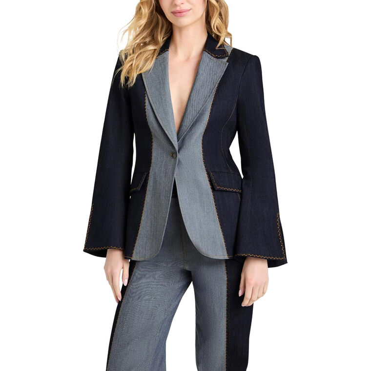 Contrast Sallie Denim Jacket image number null