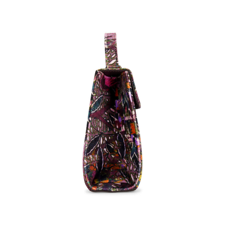 Jackie Printed Velvet Handbag image number null