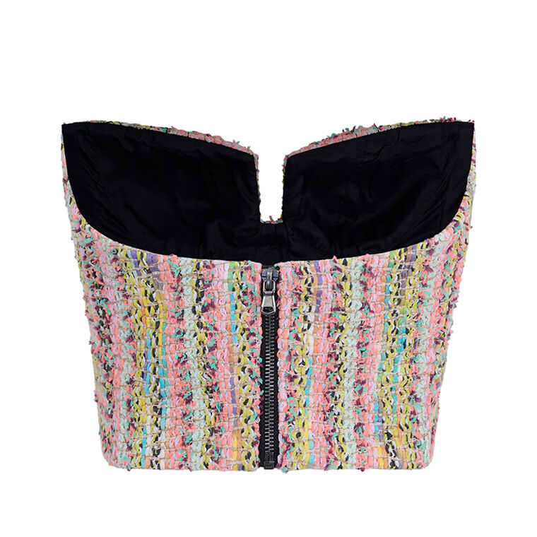 Great Strapless Tweed Bustier image number null