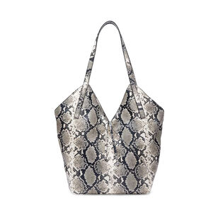 Alix Snakeskin Embossed Leather Tote