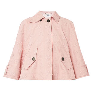 Cropped A-Line Trench Jacket