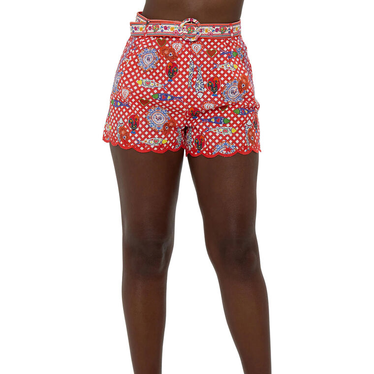 Tuck Front Belted Short image number null