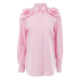 Flor Striped Button Down Shirt