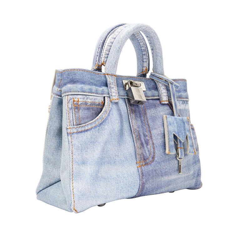 Mini Nina Denim Tote Bag image number null