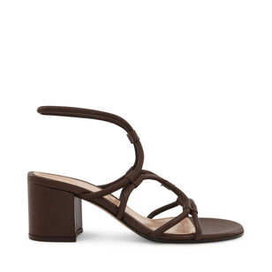 Strappy Leather Block Heel Sandals