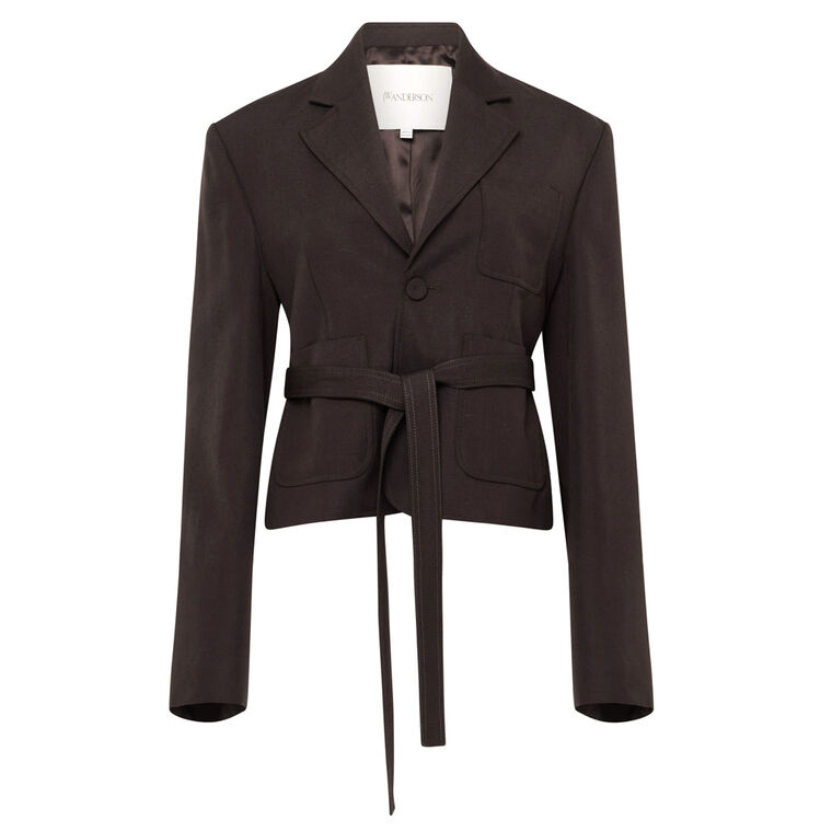 Cropped Tailored Jacket image number null