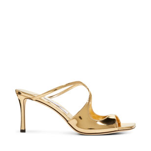 Anise 75mm Metallic Leather Slide Sandals