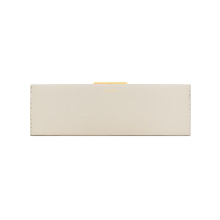 Midnight Large Satin Clutch image number null