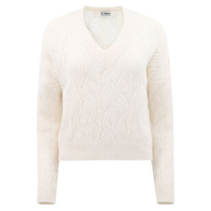 McKinnon Pointelle V-Neck Sweater