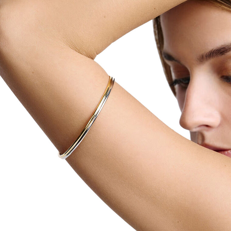 Two Tone Thread Arm Bangle image number null