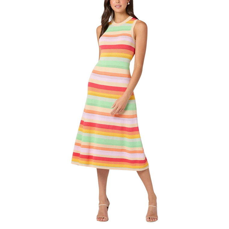 Keira Textured Knit Midi Dress image number null