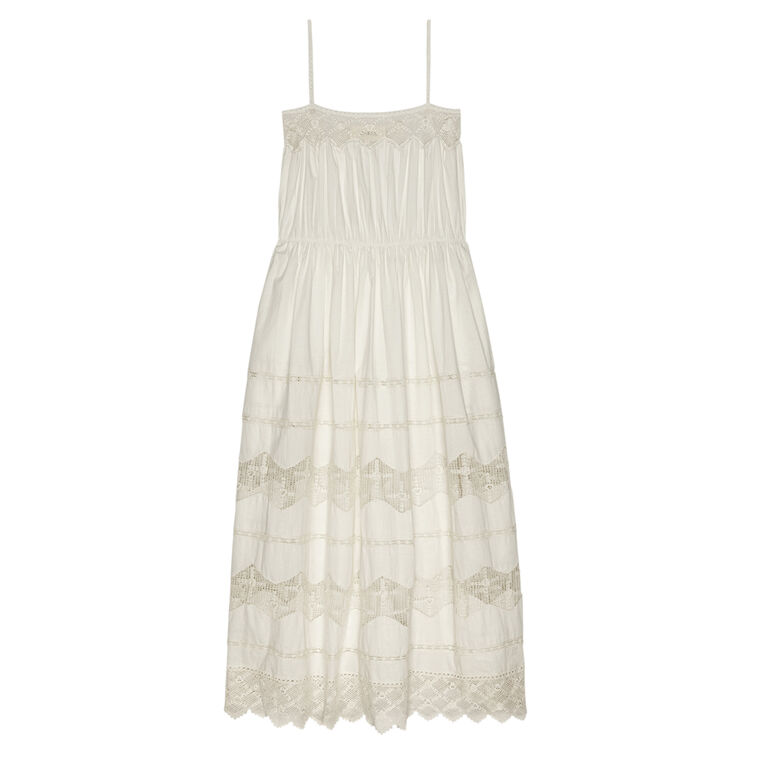 The Rosette Sleeveless Crochet Dress image number null