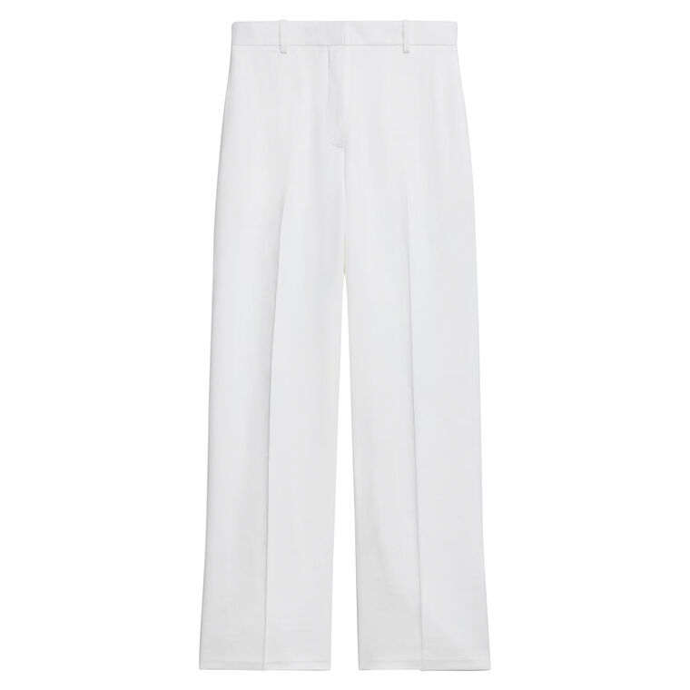 Classic Straight Pant In Linen Viscose image number null