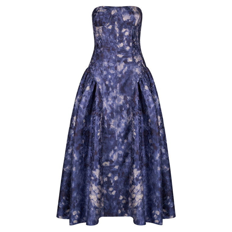 Begonia Strapless Midi Dress image number null