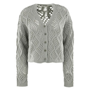 Jolie V-Neck Cropped Cable Cardigan