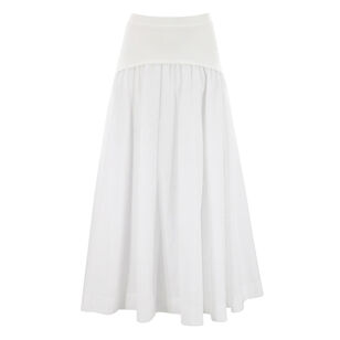 Ovie Knit Cotton Midi Skirt