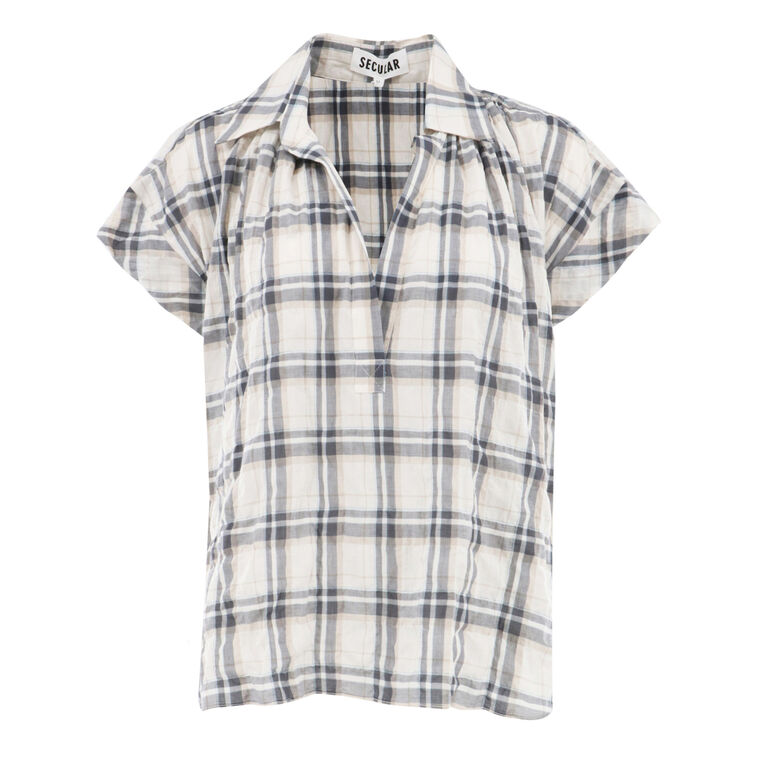 Trinity Short Sleeve Popover Top image number null