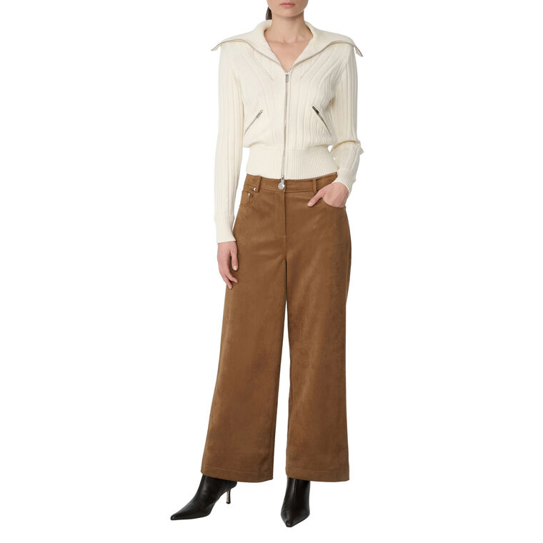 Blaire Weekend Pant In Vegan Suede image number null