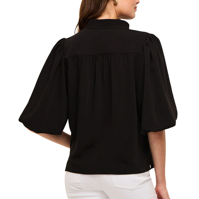 Dani Puff Sleeve V-Neck Blouse image number null