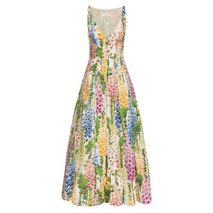 Foxglove Cotton Poplin Dress