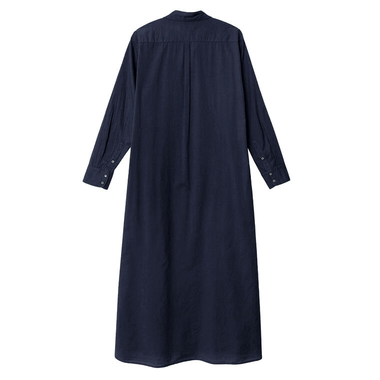 Boden Long Sleeve Button-Front Midi Dress image number null