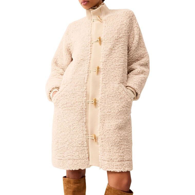 Angelina Sherpa Toggle Coat image number null