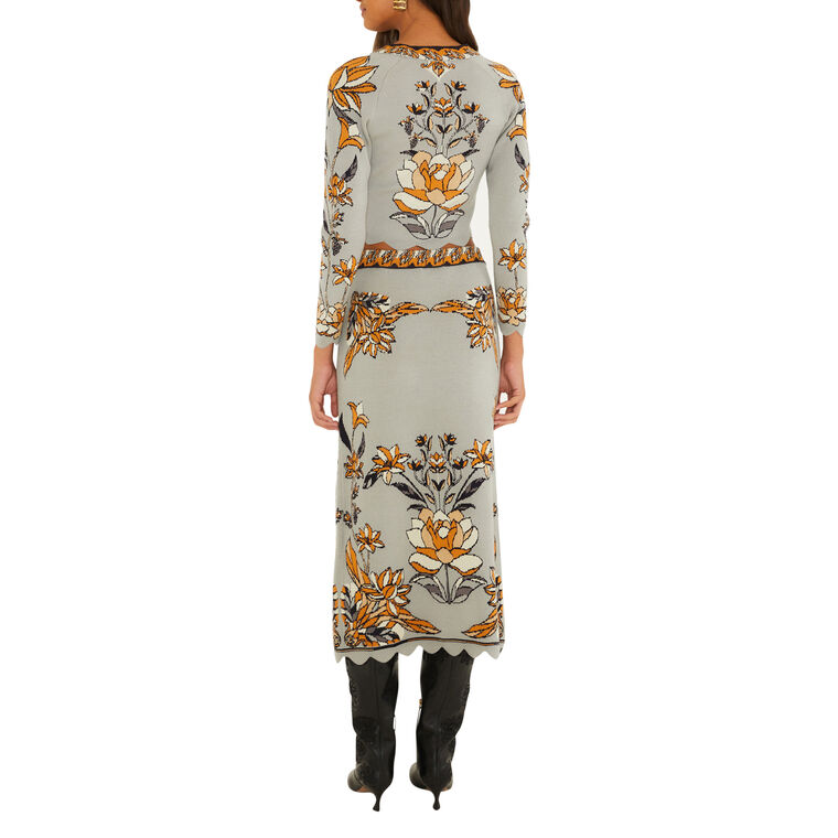 Stained Glass Beauty Knit Skirt image number null