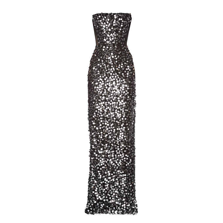 Farah Strapless Sequin Maxi Dress image number null
