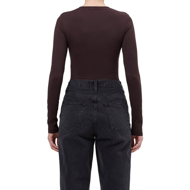 Aura Long Sleeve Crewneck Bodysuit image number null