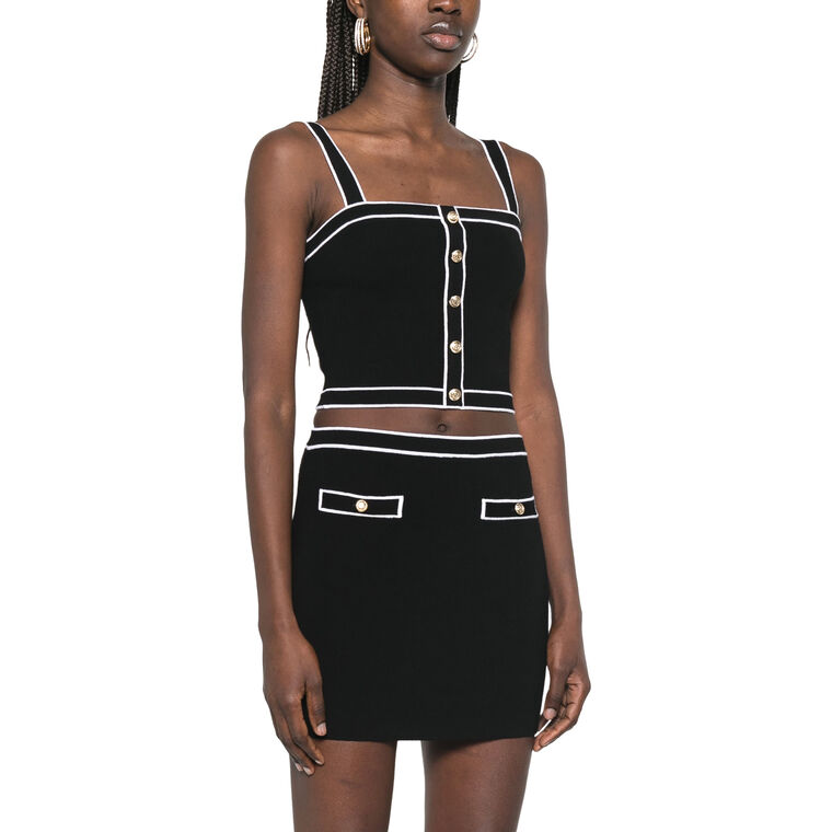 Dandi Cropped Knit Tank image number null