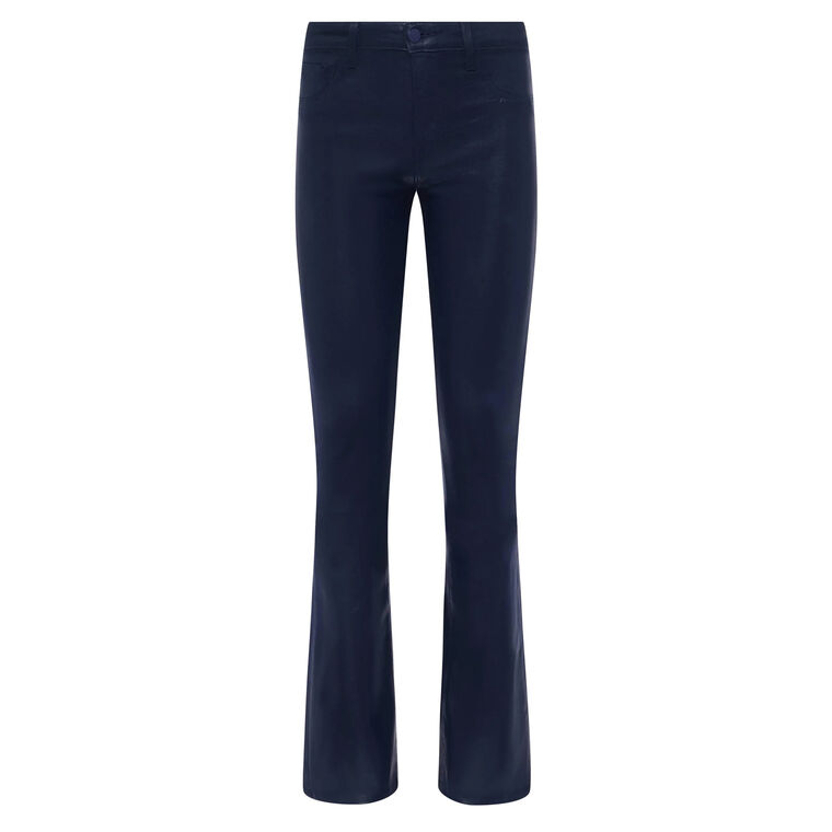 Selma High Rise Coated Baby Bootcut Jean image number null